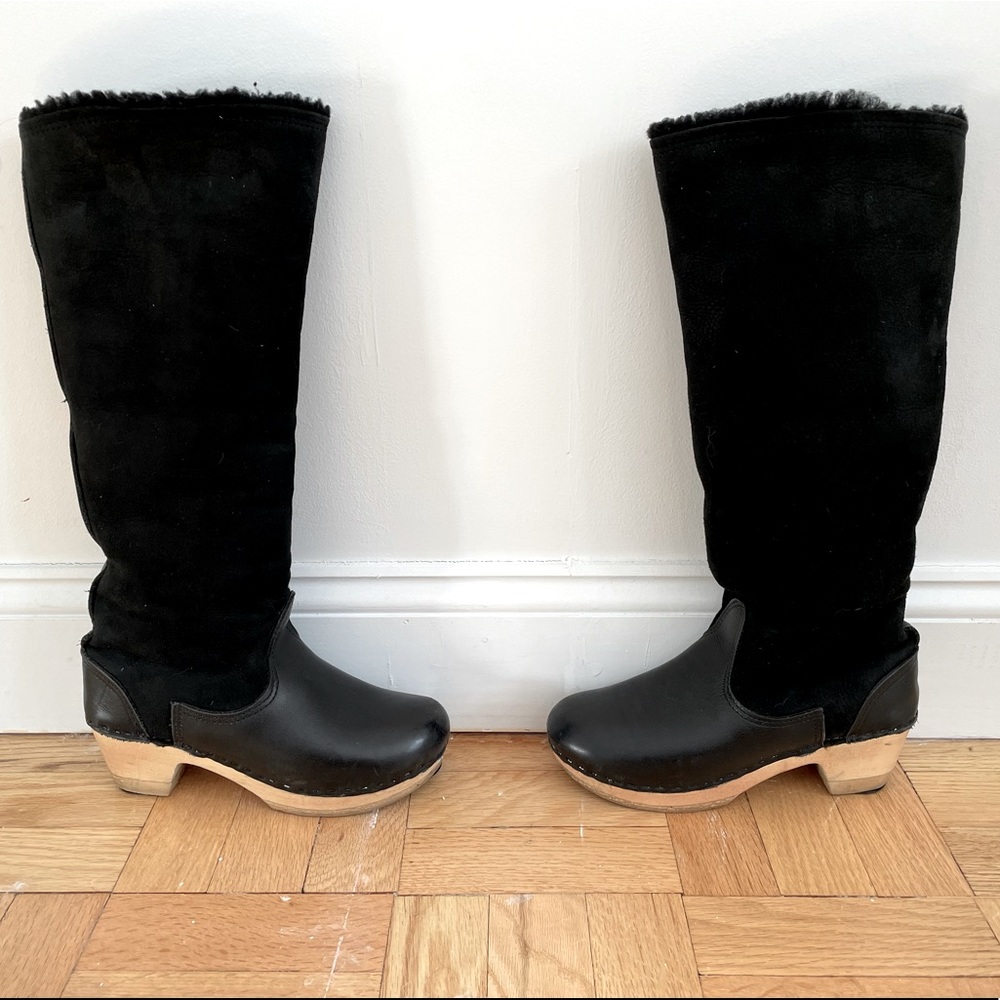 No. 6 clog boots (knee high)